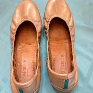 Tieks Metallic Ballet Flats - Champagne size 9